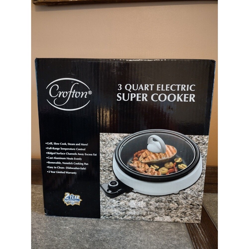 Crofton 3 Quart Electric Super Cooker